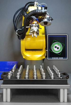 6-Axis robot with machine vision for metal laser marking