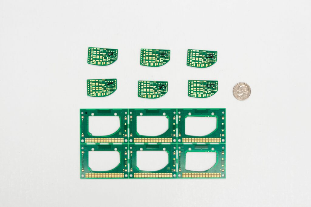 Tiny printed circuit boards depaneled with a laser