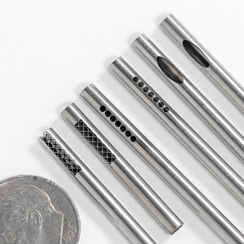 Laser cut thin walled medical micro tubes