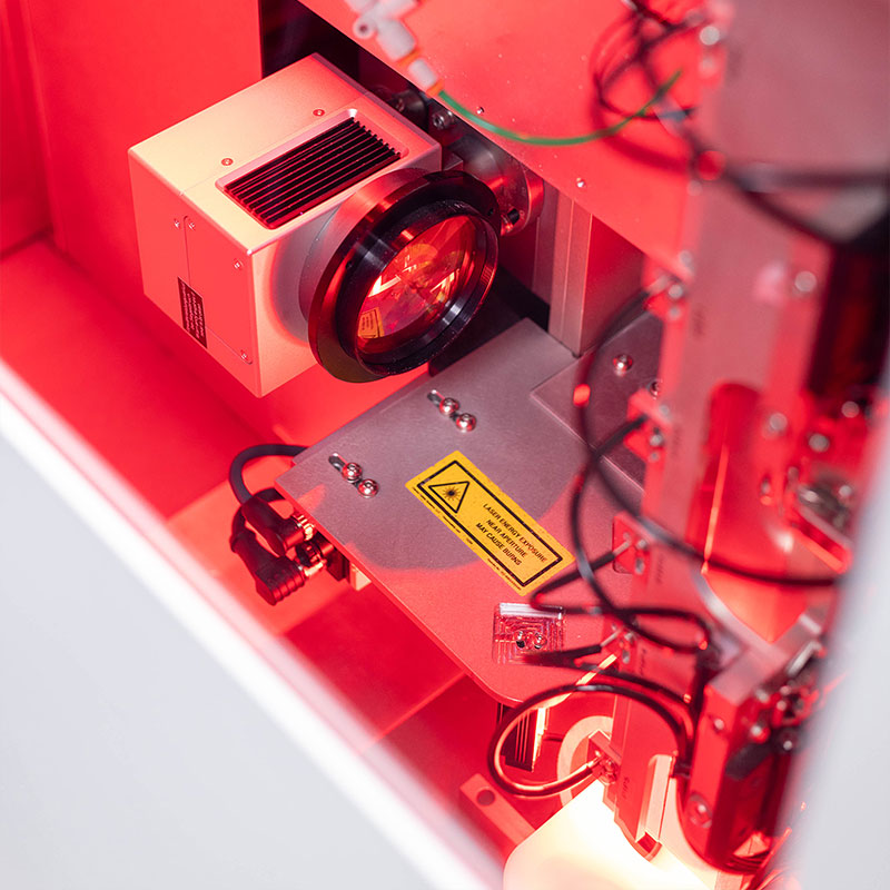CO2 laser marking machine inside system